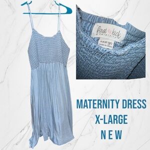 New w/o Tags Blue Denim Maternity Dress XL